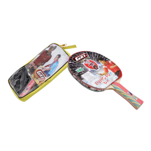 gki wood kung fu dx table tennis racquet multicolor, pack of 1