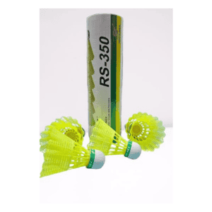 miconex rs350 nylon shuttlecocks, pack of 6, yellow